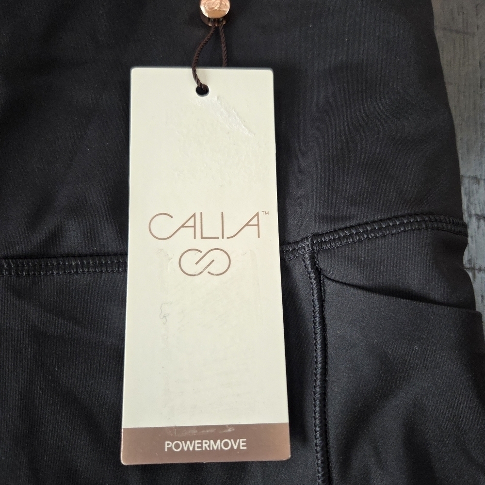 CALIA by Carrie Underwood PowerMove High Rise Knee Crop Leggings XS NEW Black - Picture 5 of 15